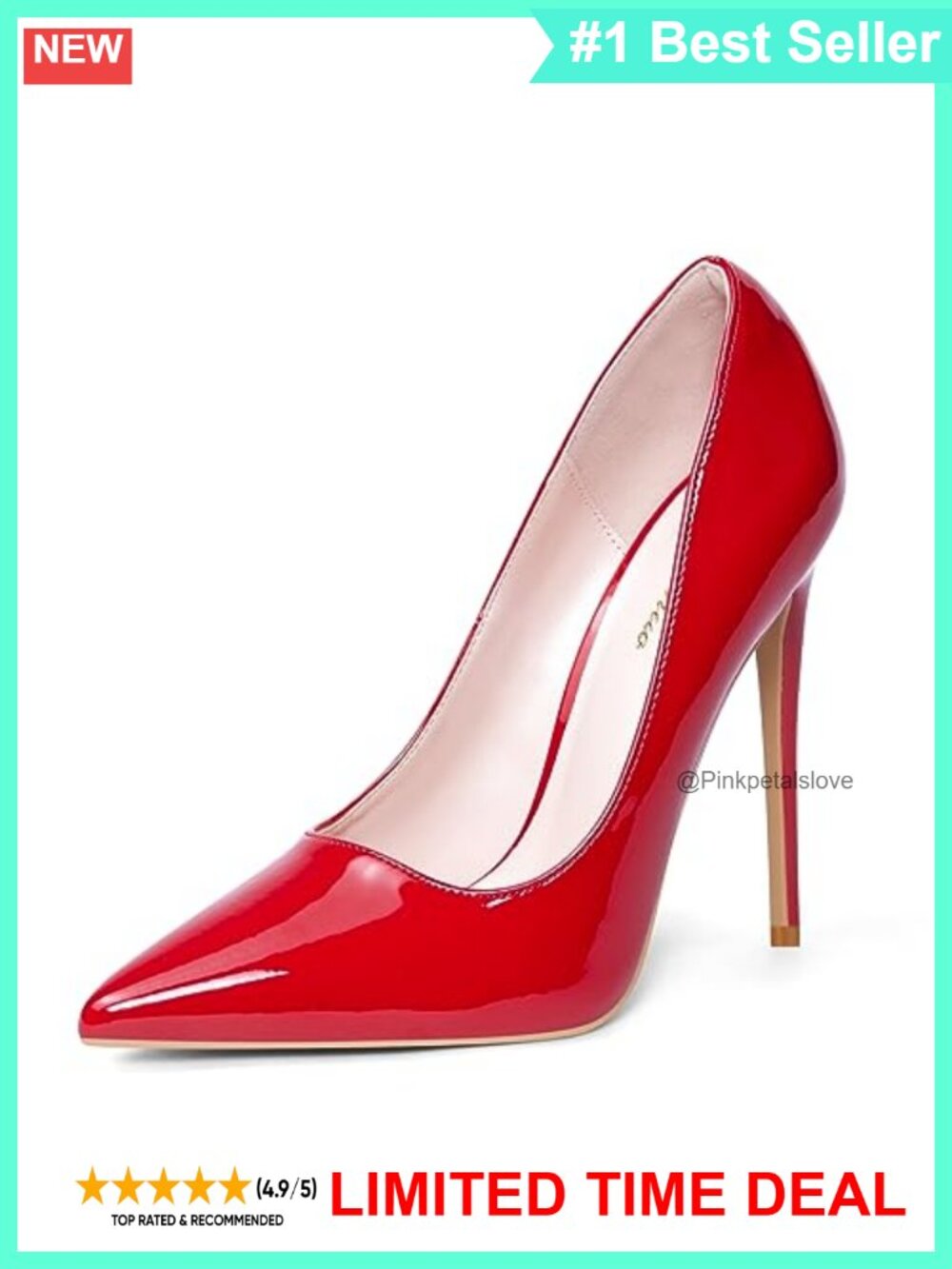 Women Pointed Toe Stiletto Heels Memory Foam Party Pumps